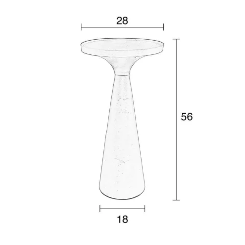 Floss lamp table