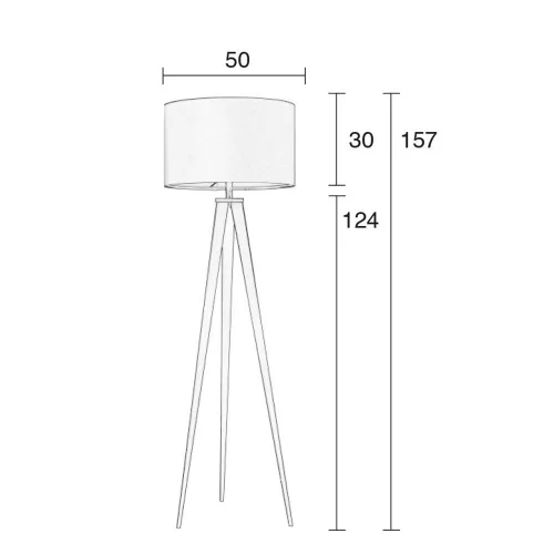 Tripod floor lamp