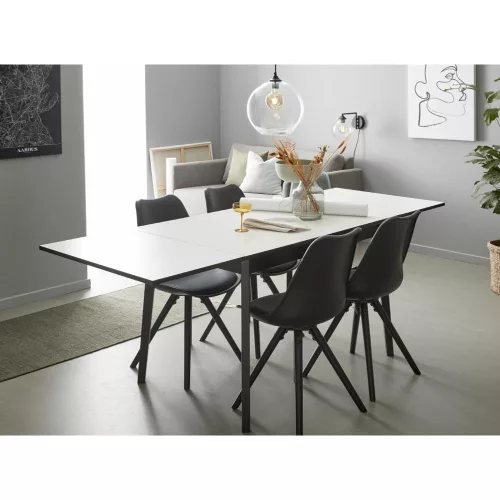 Single extendable dining table