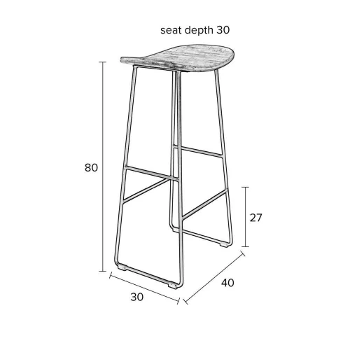 Tangle design bar stool