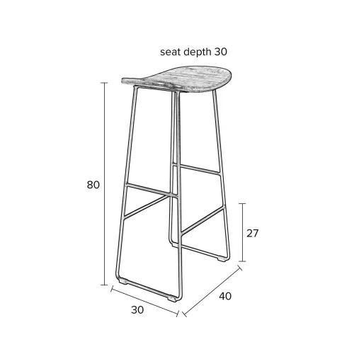 Tangle design bar stool