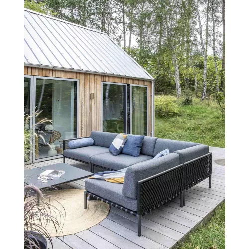 Horizon modular outdoor sofa, end module