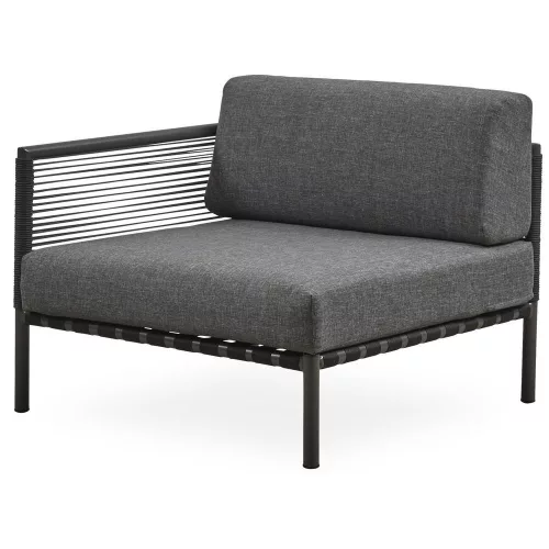 Horizon modular outdoor sofa, end module