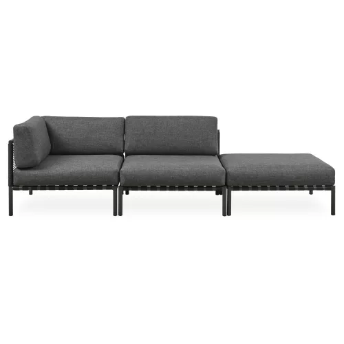 Horizon modular outdoor sofa, corner module