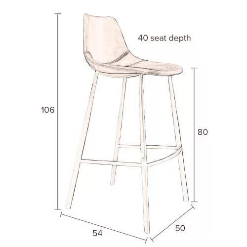 Franky design bar stool