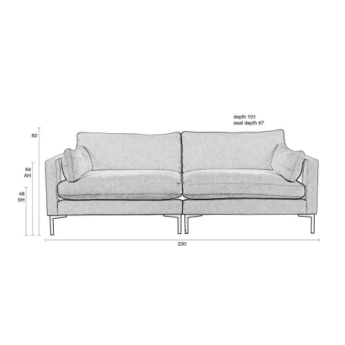 Summer 3 üléses kanapé