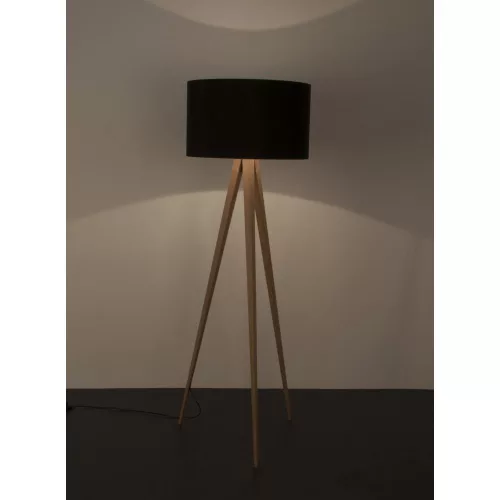 Tripod Wood floor lamp