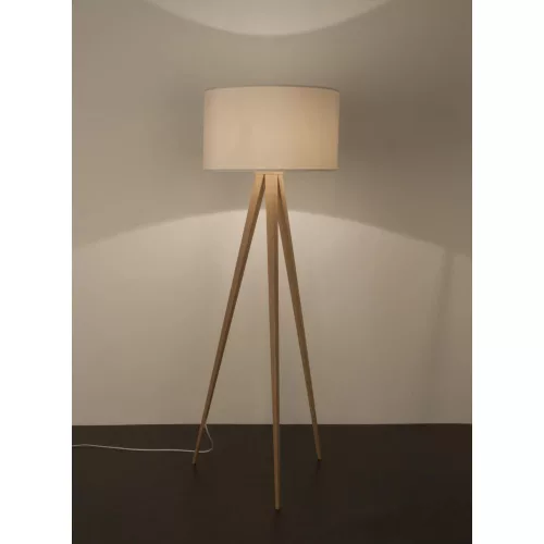 Tripod Wood floor lamp