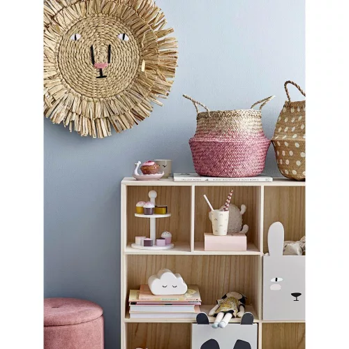 Calle bookcase with animal pattern drawers