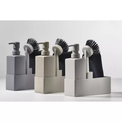 Zone dishwashing set with cloth