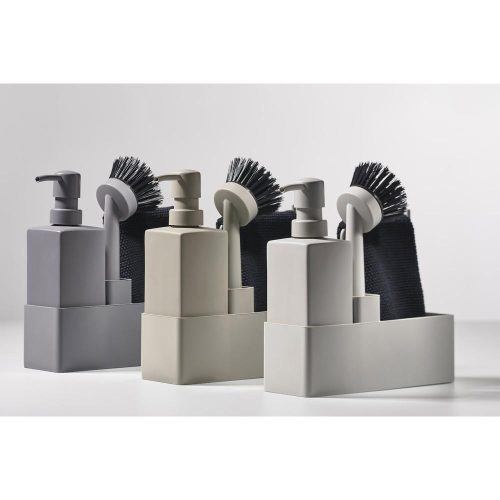 Zone dishwashing set with cloth