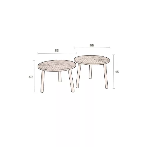 Mundu dohányzóasztal