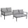 Samvaro High garden sofa end module