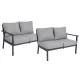 Samvaro High garden sofa end module