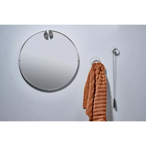 Hooked on ring wall mirror