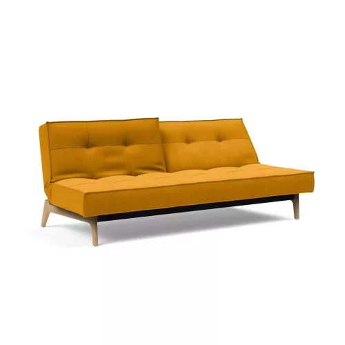 Splitback Eik sofa bed, oak