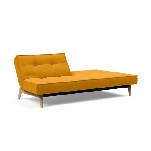 Splitback Eik sofa bed, oak