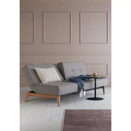 Splitback Eik sofa bed, oak