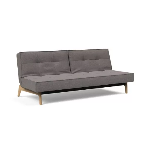 Splitback Eik sofa bed, oak