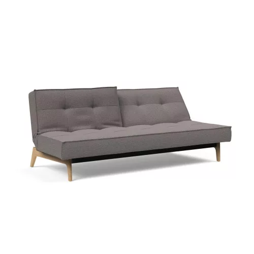 Splitback Eik sofa bed, oak