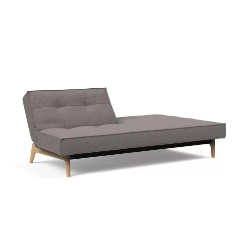 Splitback Eik sofa bed, oak