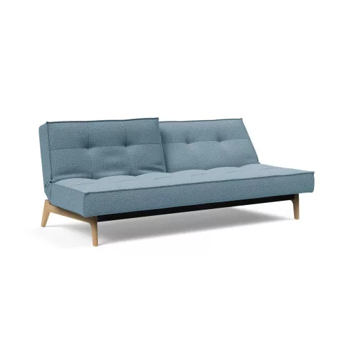 Splitback Eik sofa bed, oak