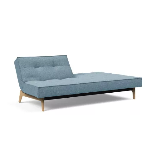 Splitback Eik sofa bed, oak