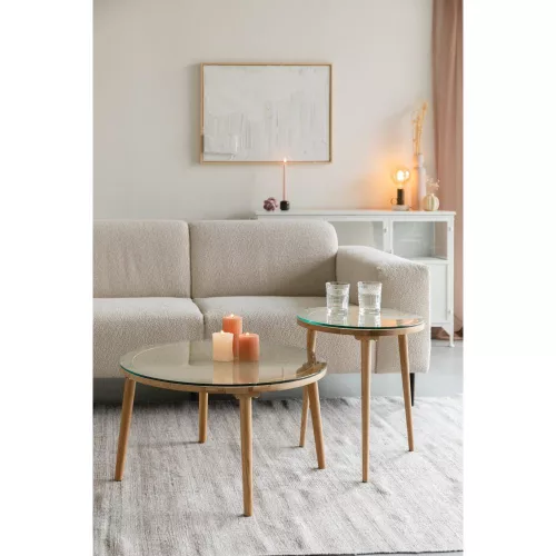 Haru kerek dohányzóasztal