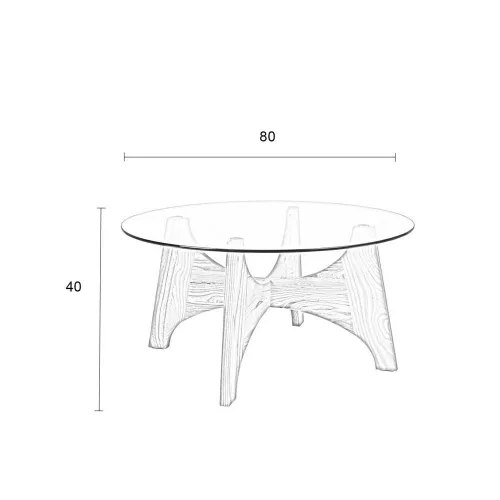 Kobe dohányzóasztal