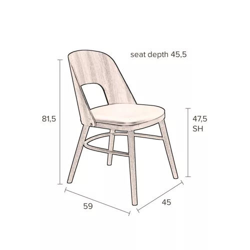 Talika design dining chair