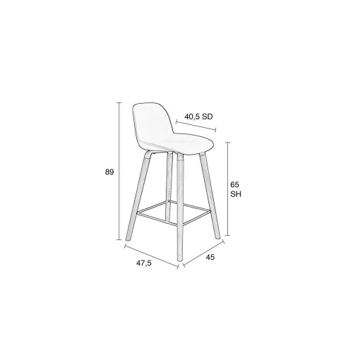 Albert Kuip counter stool