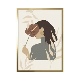 Woman with a flower picture