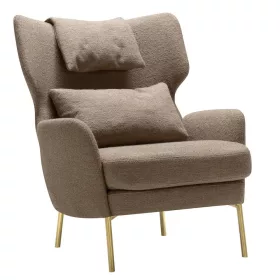 Alex armchair with headrest
