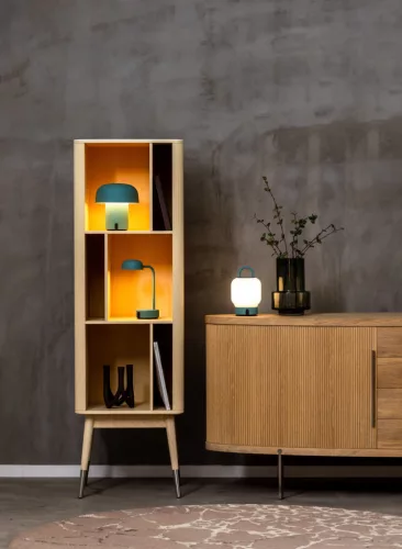 Loome Smokey Teal LED table lamp