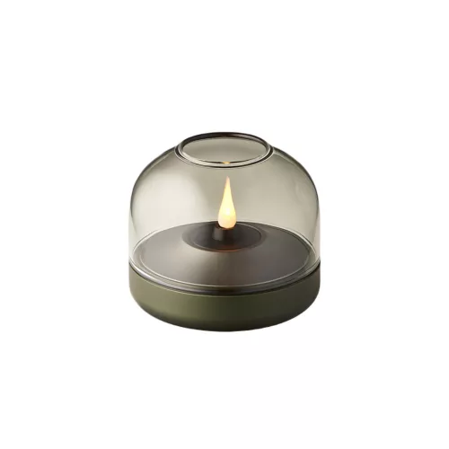 Glow 08 green LED candle holder
