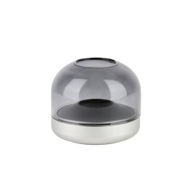 Glow 08 Frosted Silver LED gyertyatartó homályos ezüst