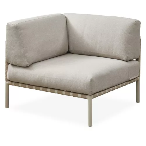 Horizon modular outdoor sofa, corner module