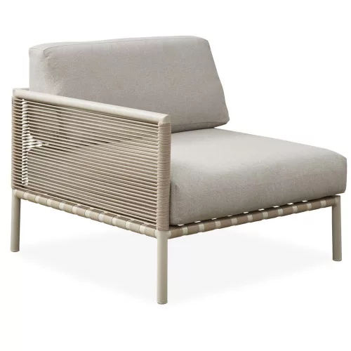 Horizon modular outdoor sofa, end module