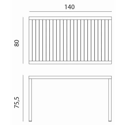 CUBE 140x80 outdoor table