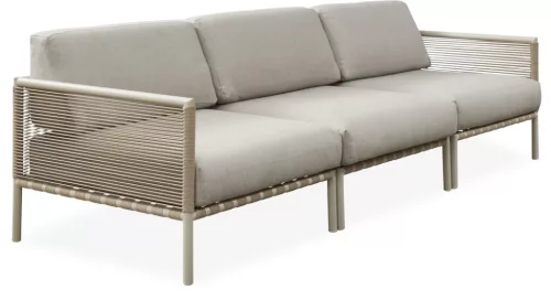Horizon 3 seater outdoor sofa with high coffee table