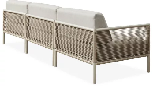 Horizon 3 seater outdoor sofa with high coffee table