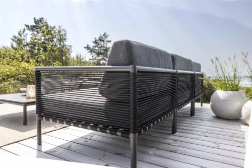 Horizon 3 seater outdoor corner sofa with ottoman