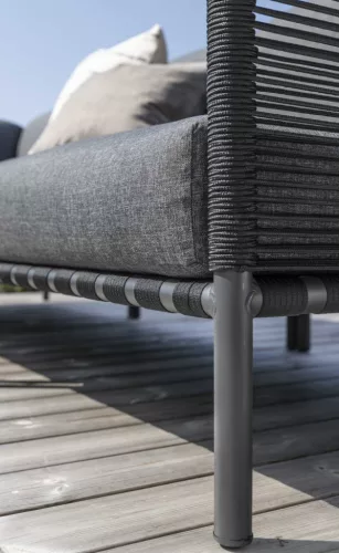 Horizon 3 seater outdoor corner sofa with ottoman