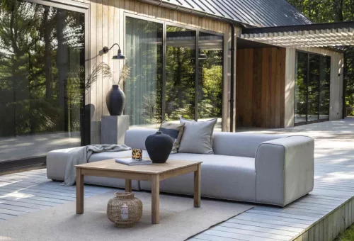 Korius garden sofa with open end, left