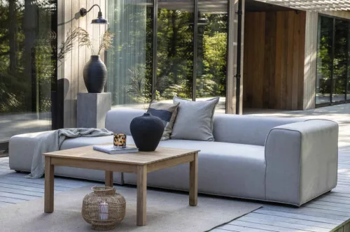 Korius garden sofa with open end, left