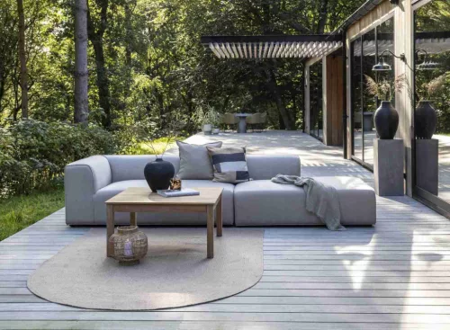 Korius garden sofa with open end, right