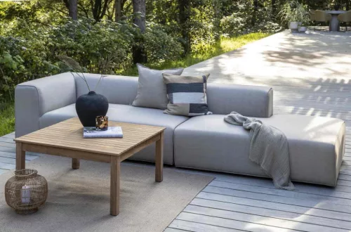 Korius garden sofa with open end, right