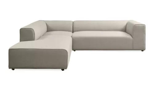 Korius outdoor corner sofa with open end