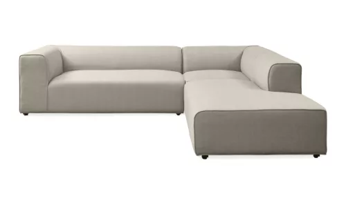 Korius outdoor corner sofa with open end