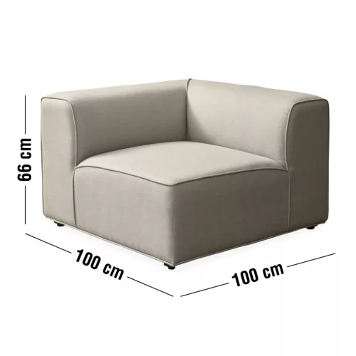 Korius outdoor corner sofa